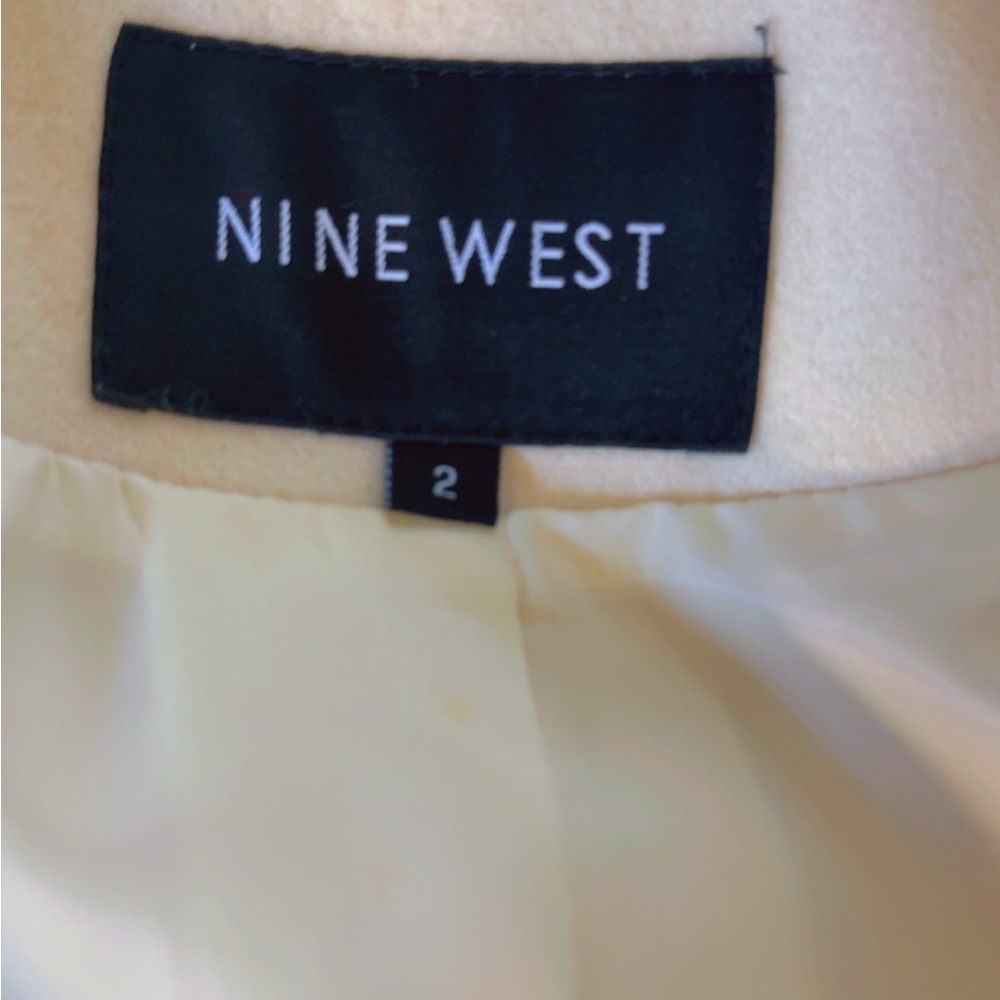 Nine West Cream Pea Coat Like NEW - Picture 4 of 9